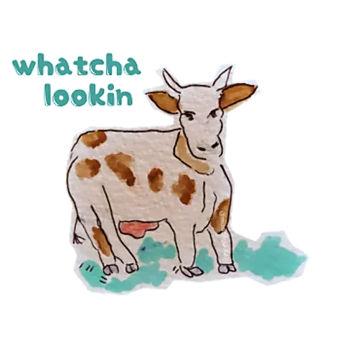 Hand drawn cartoon stickers messages sticker-0