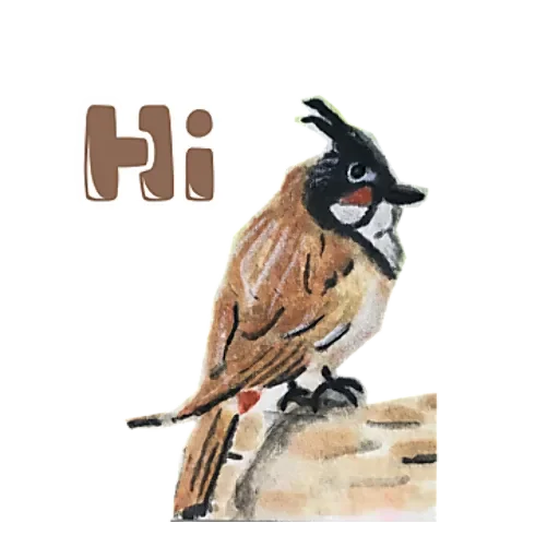 Hand drawn cartoon stickers messages sticker-9