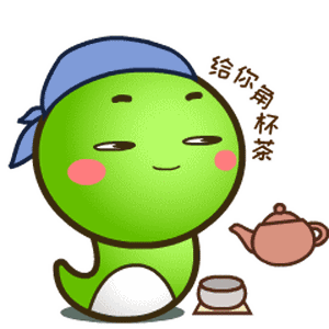 绿色小蛇蛇 messages sticker-11