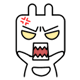 方块兔贴纸 messages sticker-7
