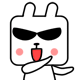 方块兔贴纸 messages sticker-3