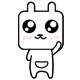 方块兔贴纸 messages sticker-5