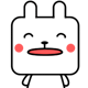 方块兔贴纸 messages sticker-9