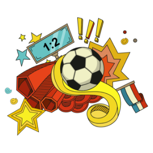 快乐足球炫酷贴图 messages sticker-3