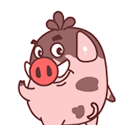 Pink Piggy messages sticker-3