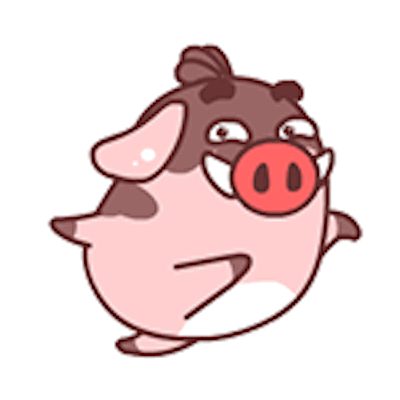 Pink Piggy messages sticker-11