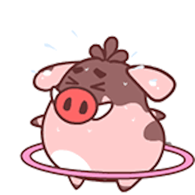 Pink Piggy messages sticker-1