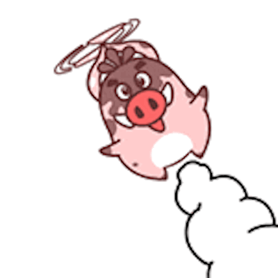 Pink Piggy messages sticker-8