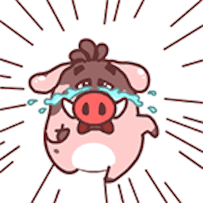 Pink Piggy messages sticker-9