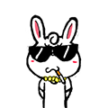 Pineapple Rabbit messages sticker-5
