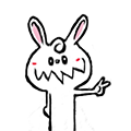 Pineapple Rabbit messages sticker-1