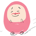 Pink Egg messages sticker-5