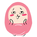 Pink Egg messages sticker-3