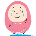 Pink Egg messages sticker-8
