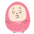 Pink Egg messages sticker-9