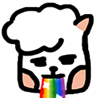 Curls Cool Vicugna pacos messages sticker-10