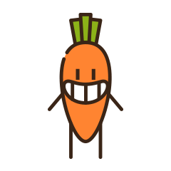 small carrot messages sticker-11