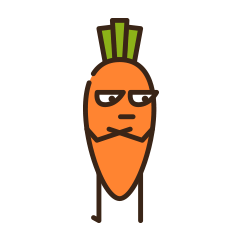 small carrot messages sticker-0