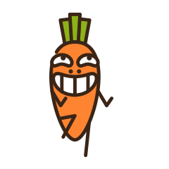small carrot messages sticker-1