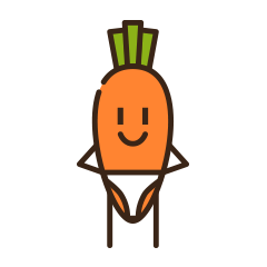 small carrot messages sticker-6