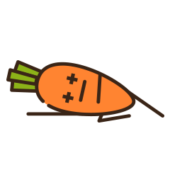 small carrot messages sticker-9