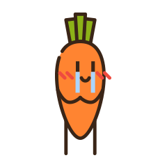 small carrot messages sticker-3