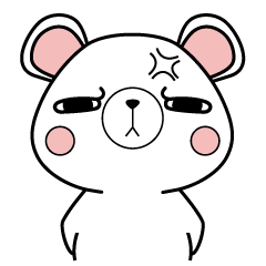 Angry Sloppy Bear messages sticker-11