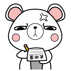 Angry Sloppy Bear messages sticker-0