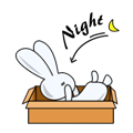 Rabbit Snail messages sticker-5