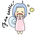 Rabbit Snail messages sticker-2