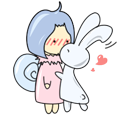 Rabbit Snail messages sticker-8