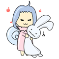 Rabbit Snail messages sticker-0