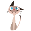 Siamese Meow messages sticker-1