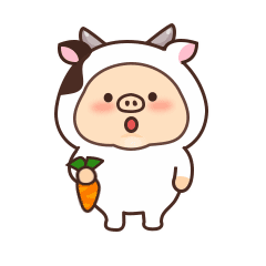 Piggy like to dress up messages sticker-3