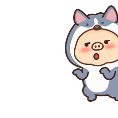 Piggy like to dress up messages sticker-10