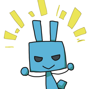 青いうさぎ messages sticker-2