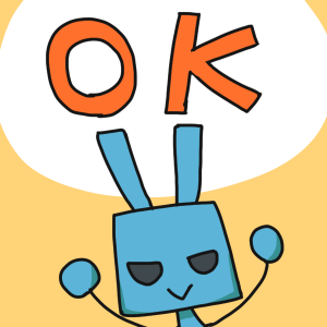 青いうさぎ messages sticker-10