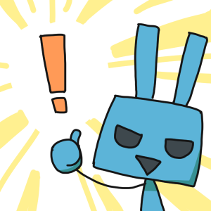 青いうさぎ messages sticker-5