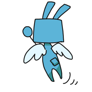 青いうさぎ messages sticker-3