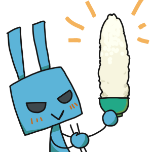 青いうさぎ messages sticker-7