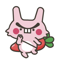 流氓浓眉兔 messages sticker-5