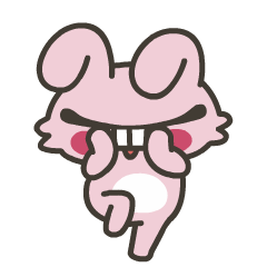 流氓浓眉兔 messages sticker-6