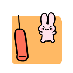 萌兔斗斗图STICKER messages sticker-5