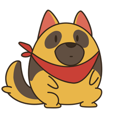 萌凶小狗 messages sticker-0