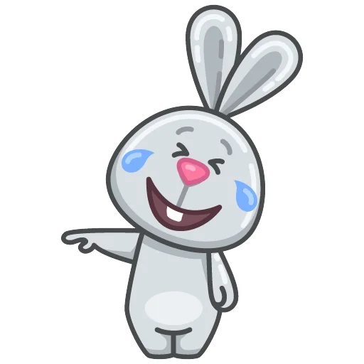 Gray rabbit Ant messages sticker-0