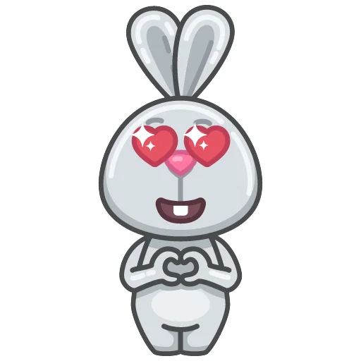Gray rabbit Ant messages sticker-10
