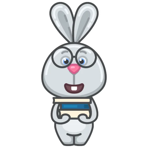 Gray rabbit Ant messages sticker-8