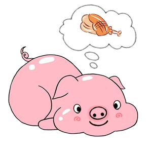猪哼哼贴纸 messages sticker-4