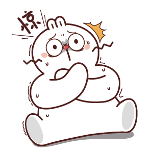 可爱白目兔 messages sticker-8