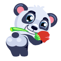 Panda Stickers (Animated) messages sticker-8